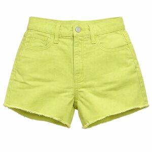 Old Navy Girls Lime Green Denim Shorts Size 12 Bright Summer Jean Shorts